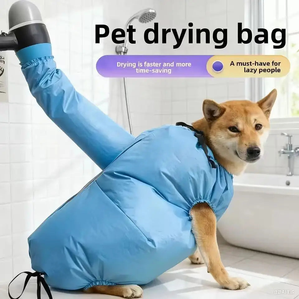 Portable Pet Drying Bag – Folding Dog & Cat Dryer Box