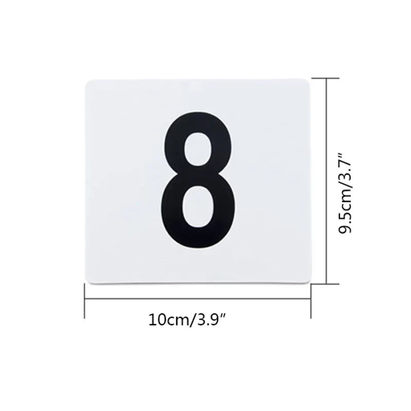 PVC Table Number Cards 1–100 | Wedding & Restaurant Signs
