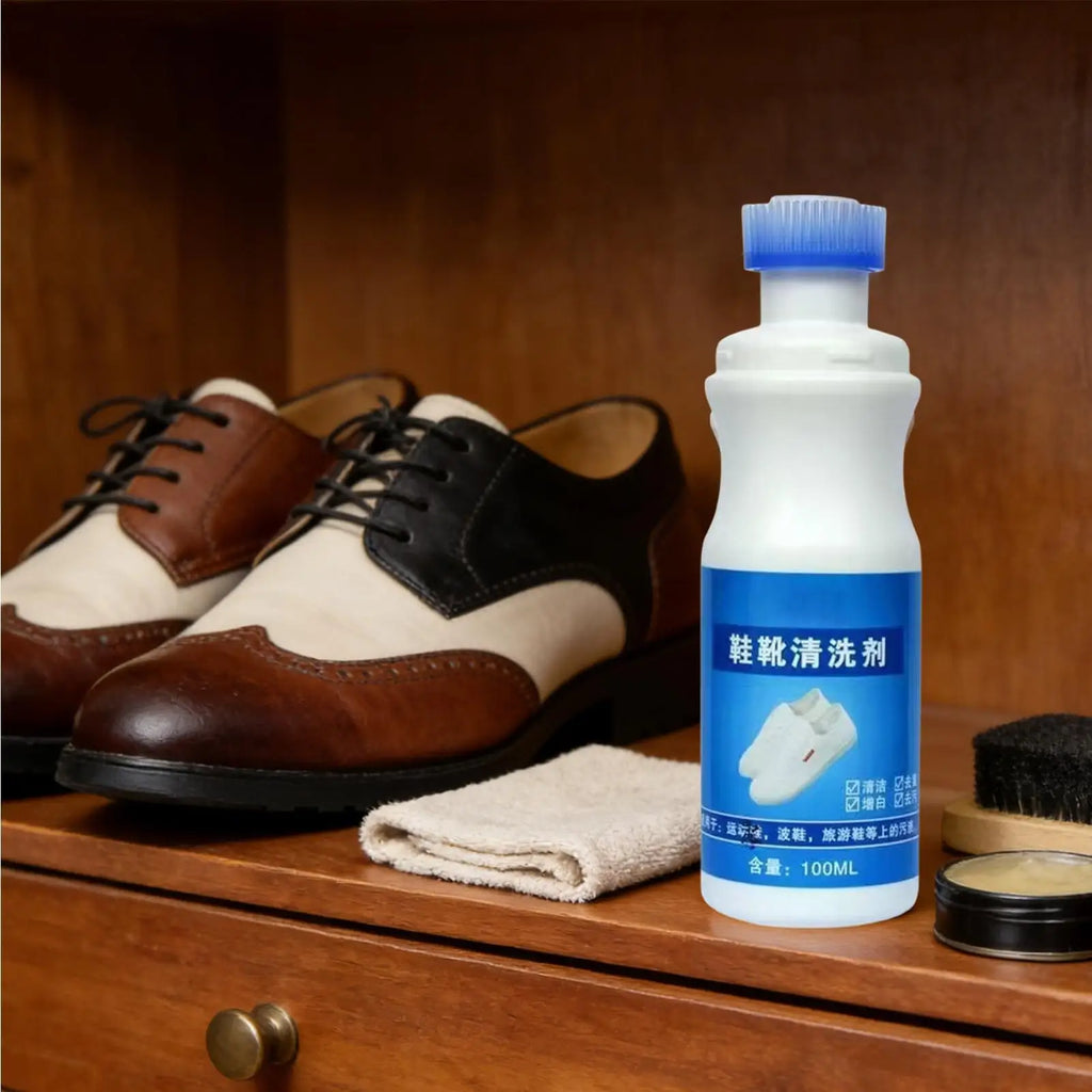 White Shoe Cleaner Foam Spray 100ml – No-Wash Sneaker Care