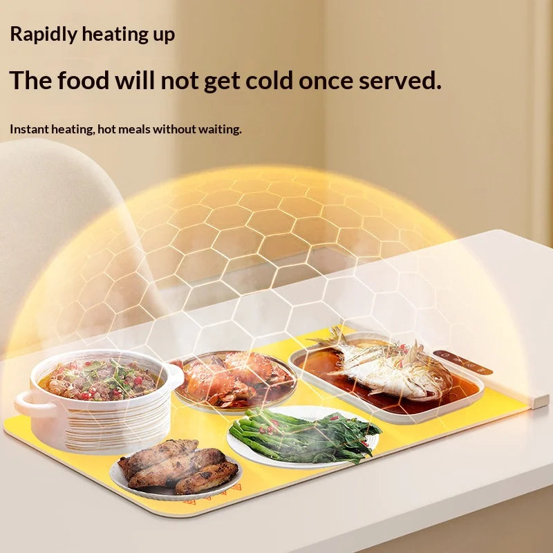 HOMEFISH Portable Food Warming Plate & Table Mat | 220V