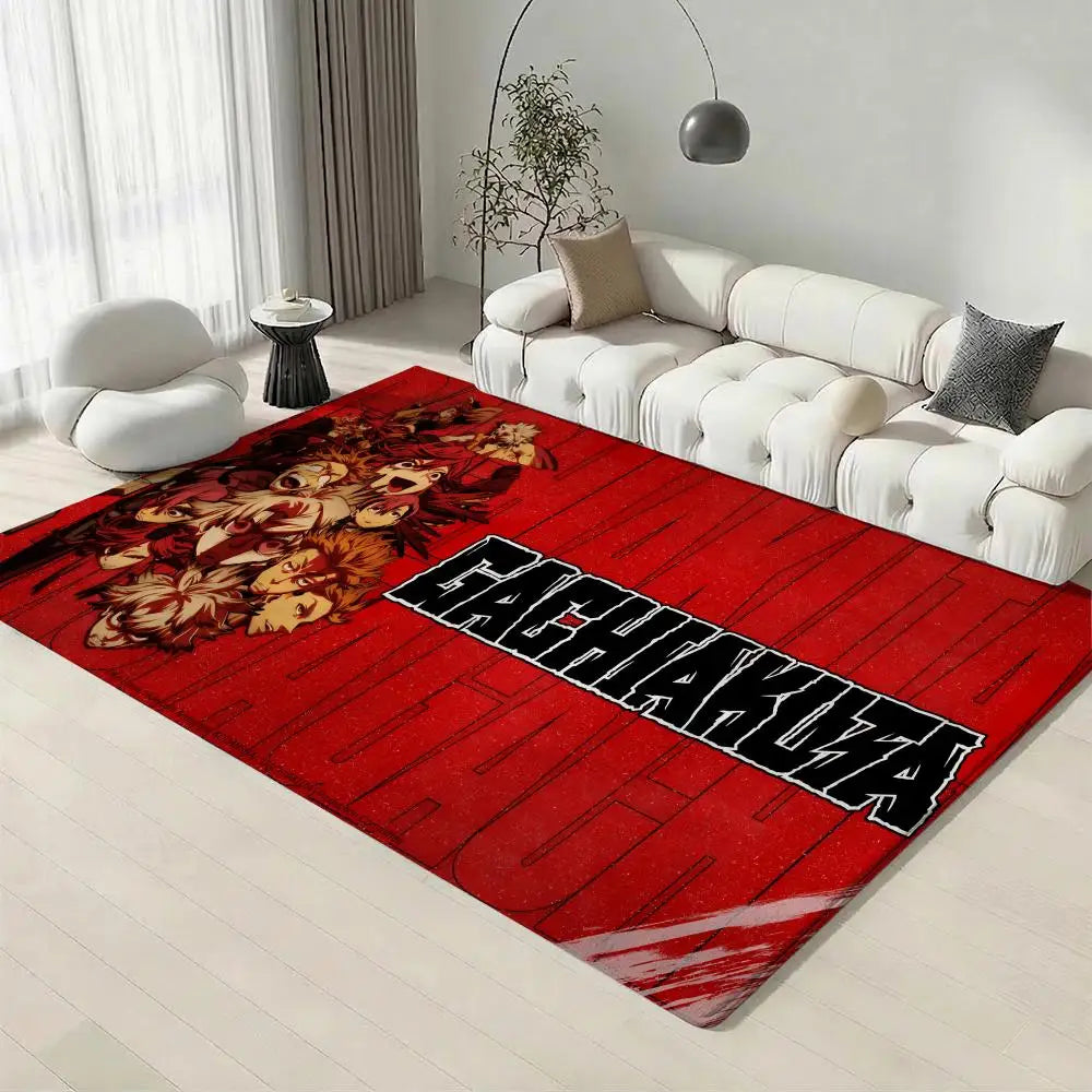 Anime Gachiakuta Flannel Floor Mat – Non-Slip Soft Indoor Rug