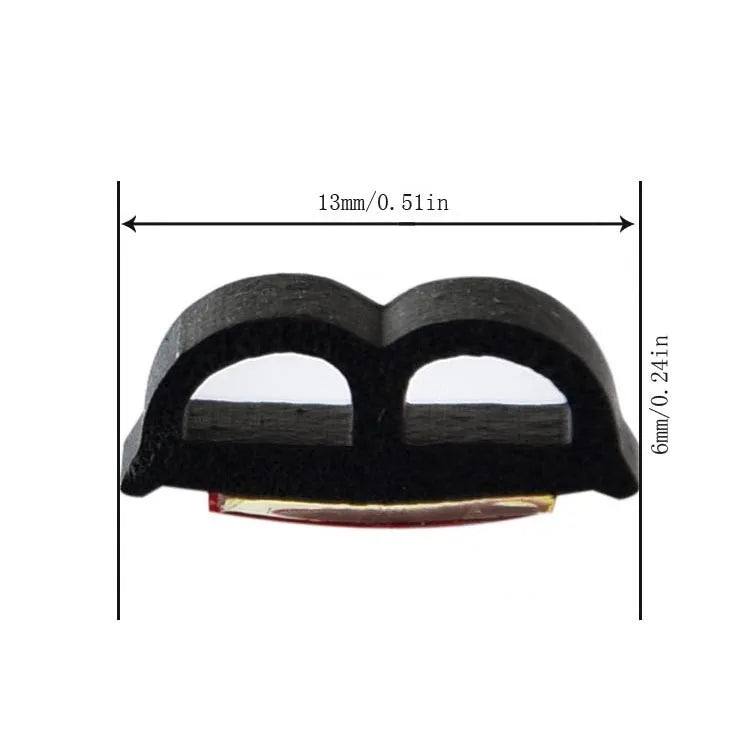 Car Door Rubber Seal Strip | Soundproof Weatherstrip Double Layer