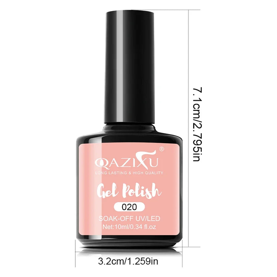 6-Piece Milk Tea Gel Nail Polish Set | UV/LED Soak-Off DIY Kit