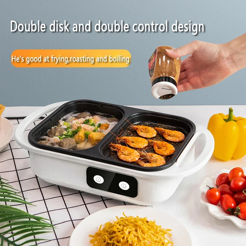 BALASHOV 2-in-1 Electric Hot Pot & Grill – Mandarin Duck Cooker