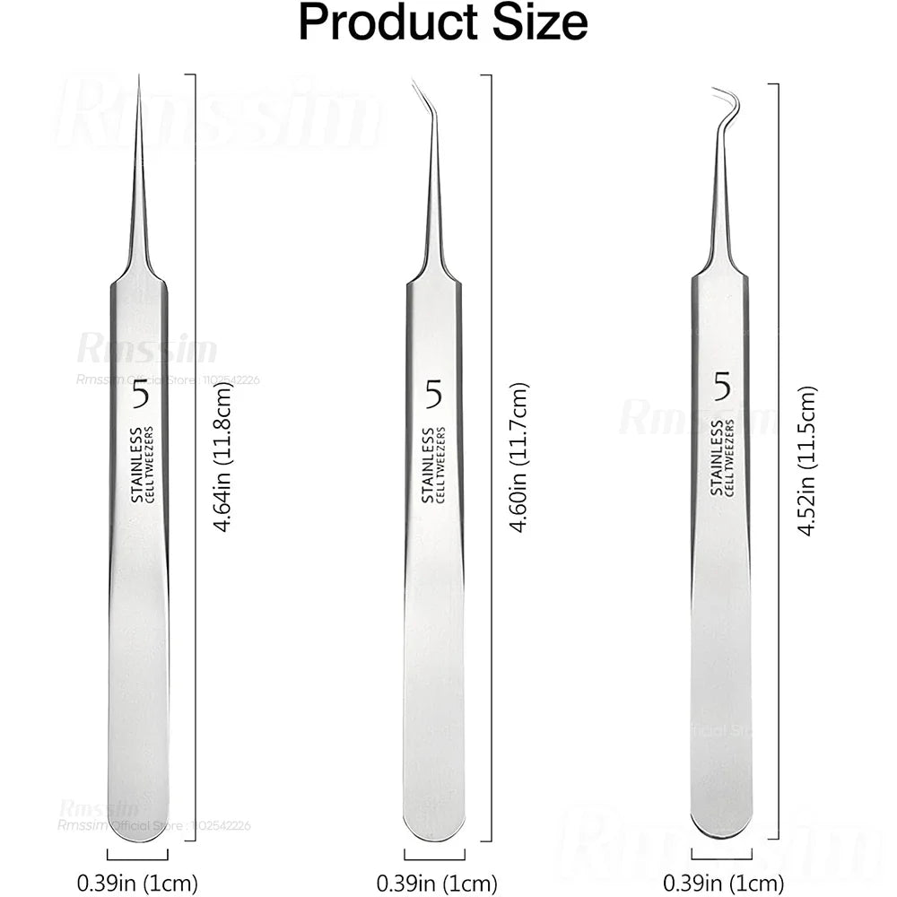 Blackhead & Comedone Extractor Tweezers | Stainless Steel