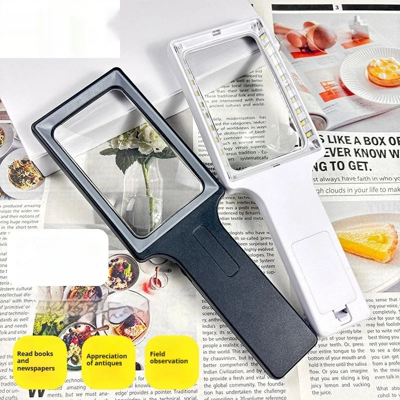 Handheld Magnifying Glass with 20 LED Lights | Reading & Kids