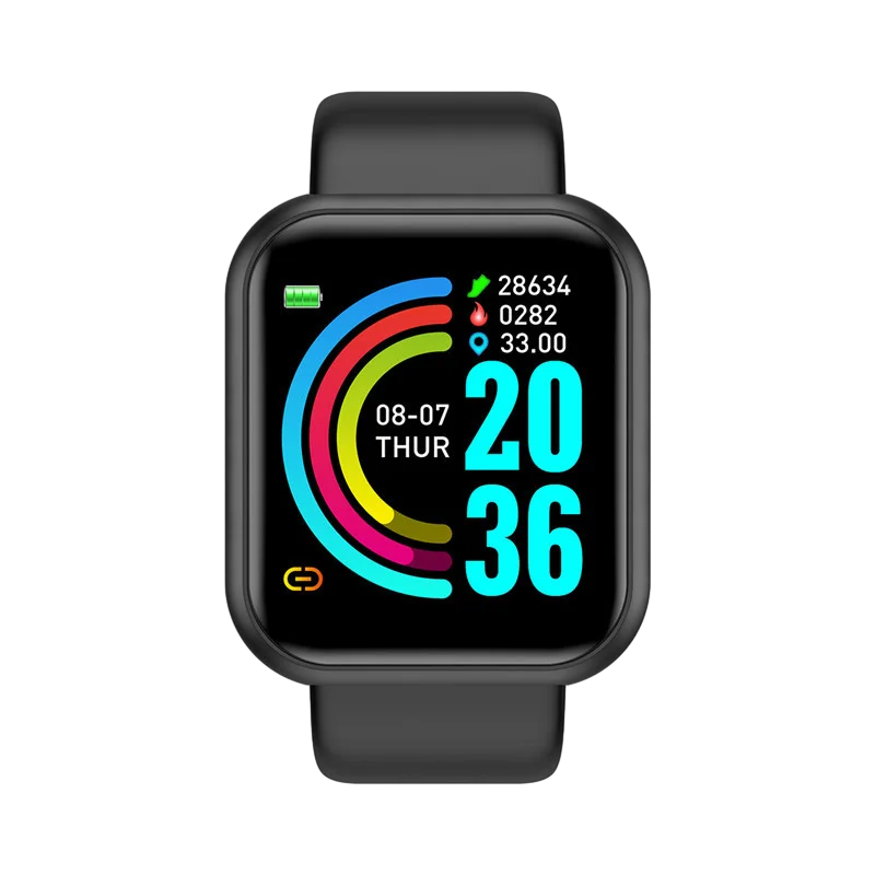 Y68 Smart Watch – Fitness Tracker with Sleep Monitor & Bluetooth