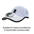 Solar Fan Baseball Cap – UV Sun Hat with USB Charging