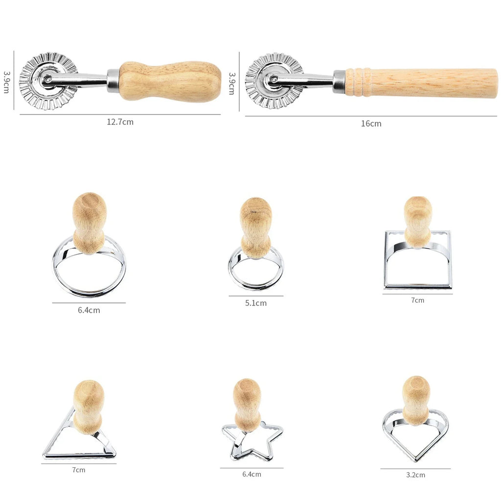 Kitchen Stainless Steel Cookies Cutter Pasta Press Attachment Ravioli