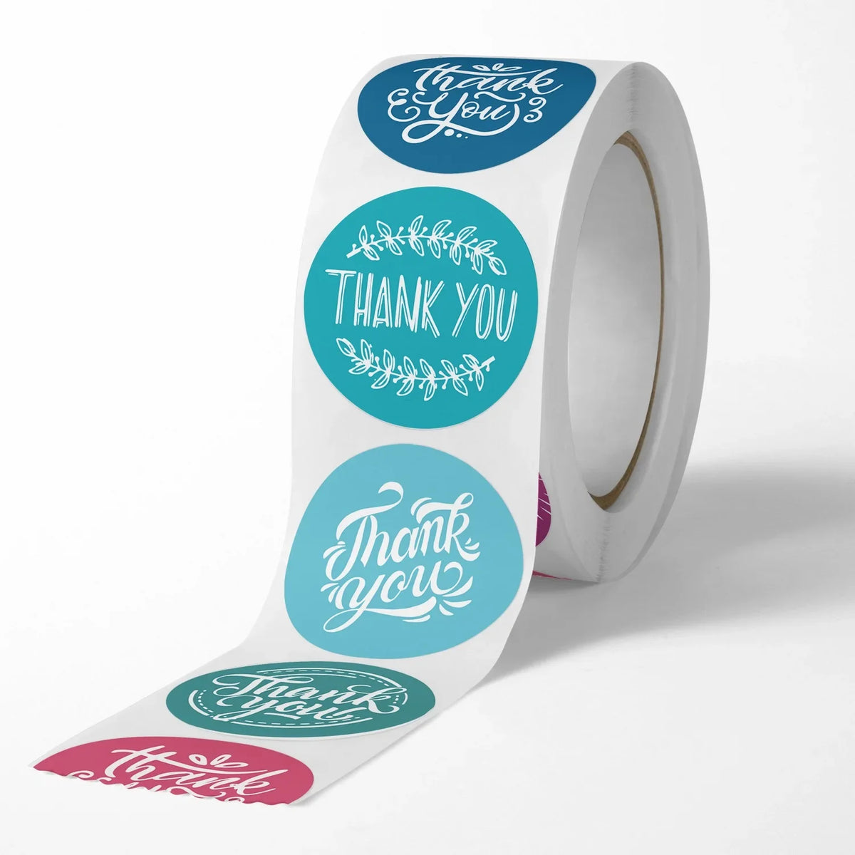 Roll Colorful Thank You Stickers Wrapping Envelope Closures Small