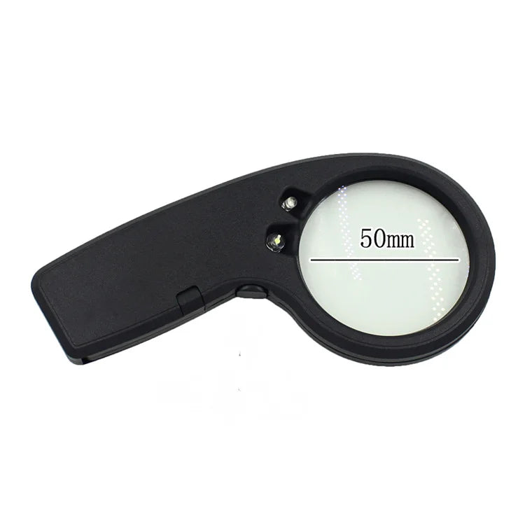 4X LED Loupe Magnifying Glass – 50mm Pocket Jewelry Magnifier