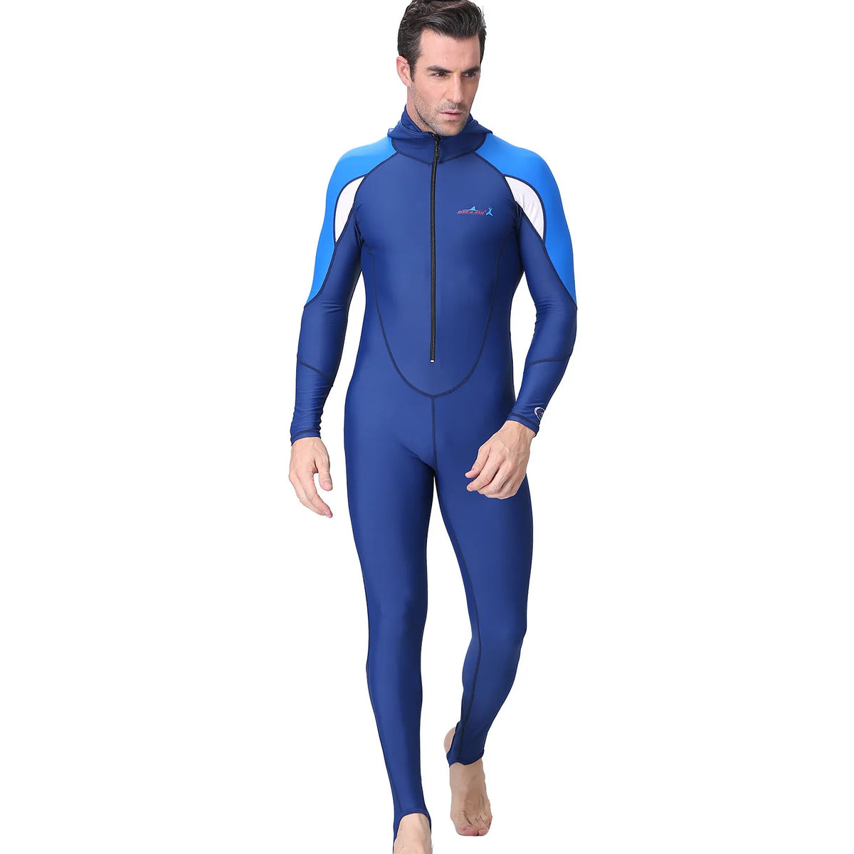 UPF 50+ Hooded Rash Guard Wetsuit | One-Piece Long Sleeve Swimsuit