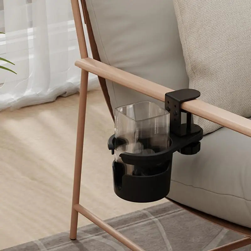 Desk Cup Holder Clamp Adjustable Anti-spill Coffee 360 Degree