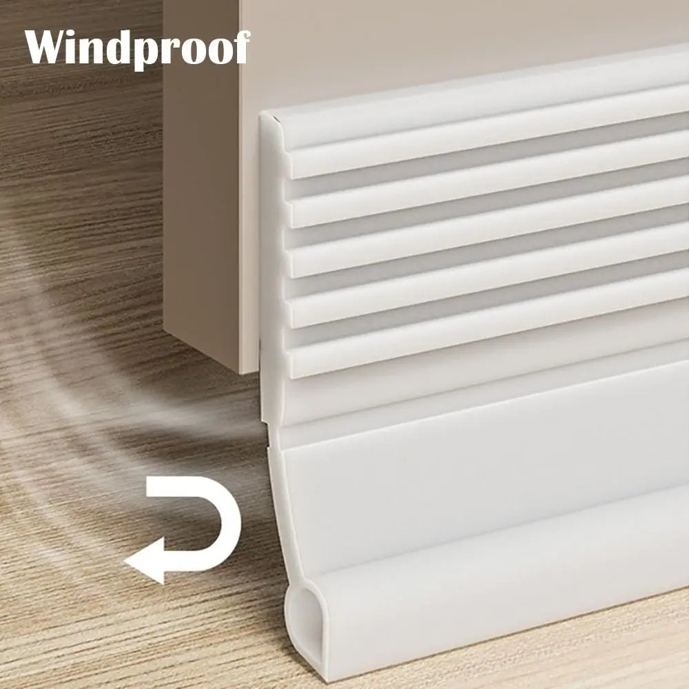 Soundproof Door Bottom Sealing Strip Self-adhesive Insect Prevention