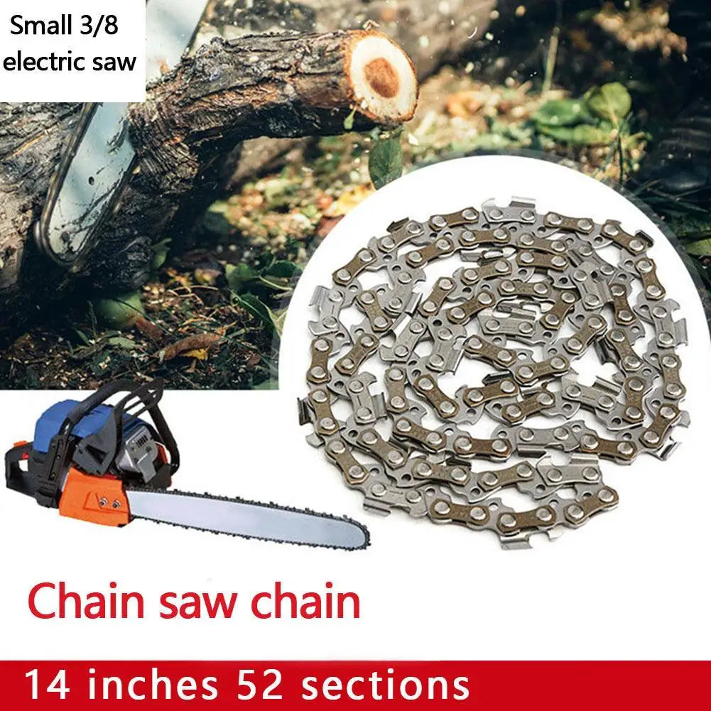 14" Chainsaw Chain 3/8" LP 52 Drive Links – Steel Replacement