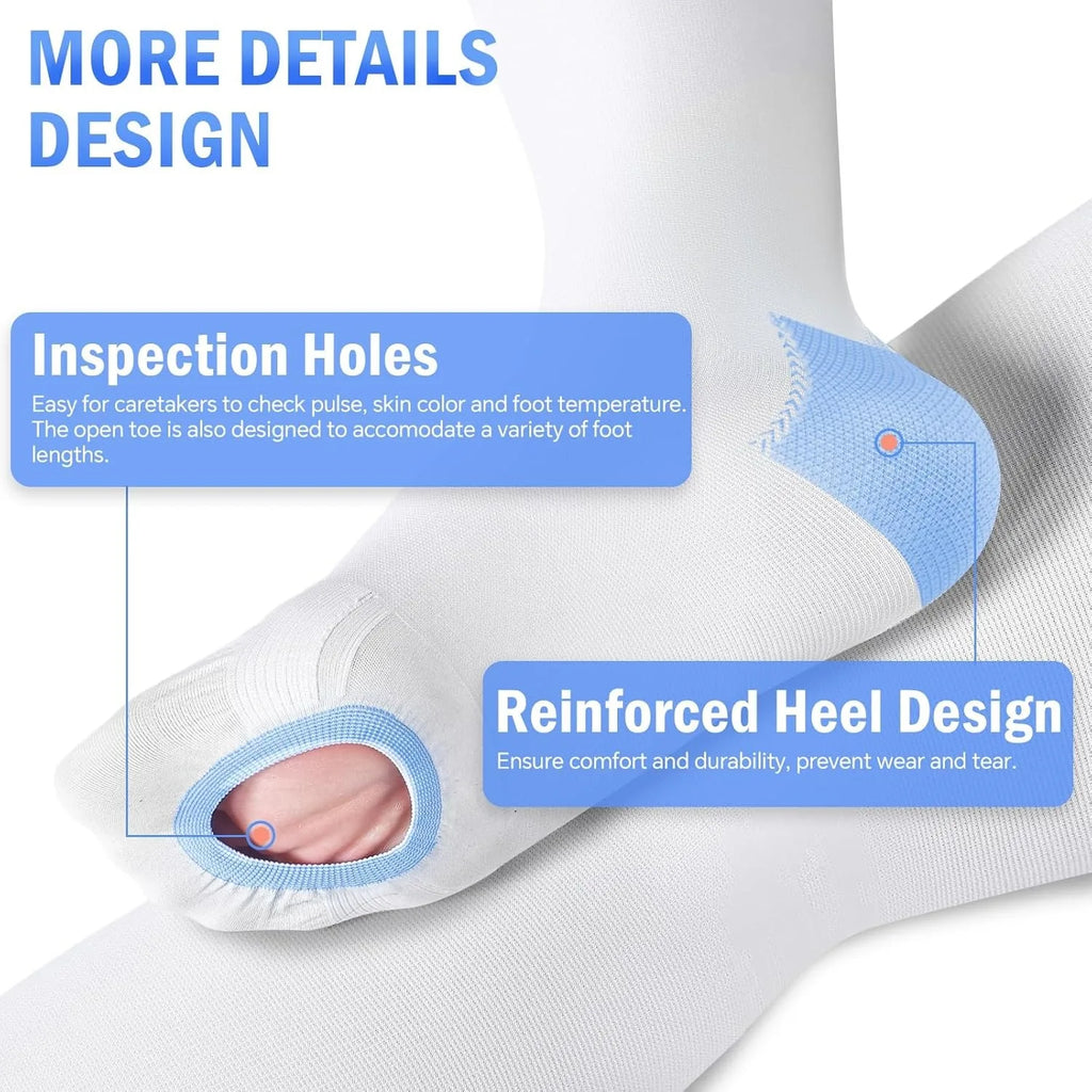 Thigh High Compression Stockings 15-20 mmHg | Silicone Band