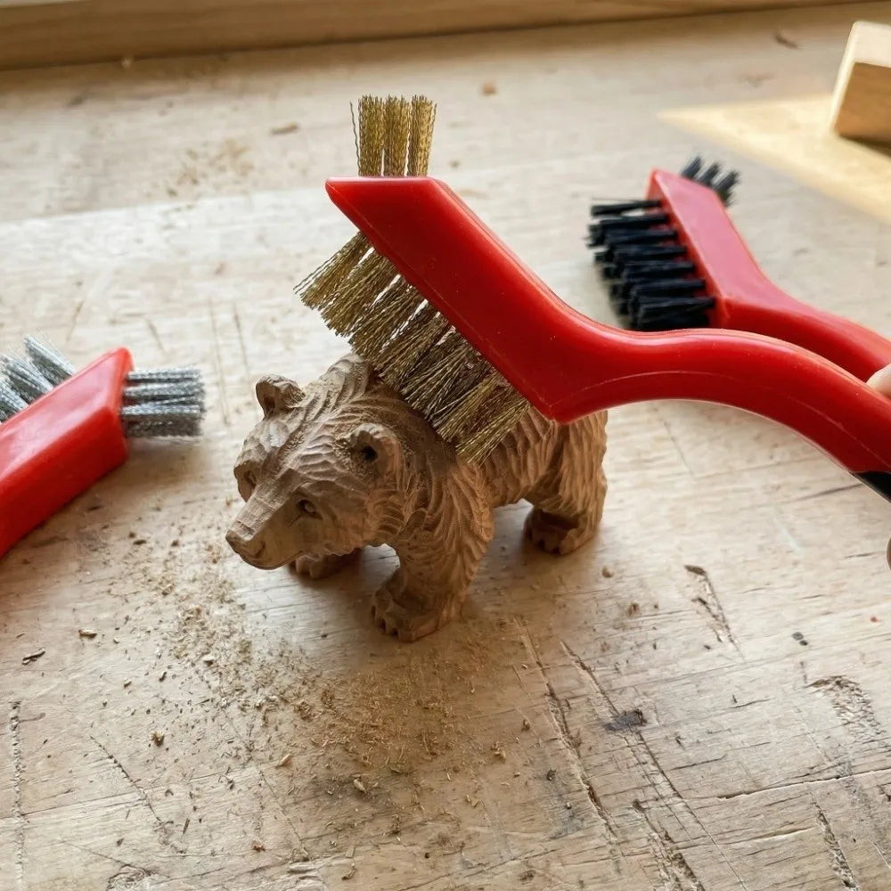 Double Head Wire Brush Rust Removal Mini Brass Multi-purpose Gap