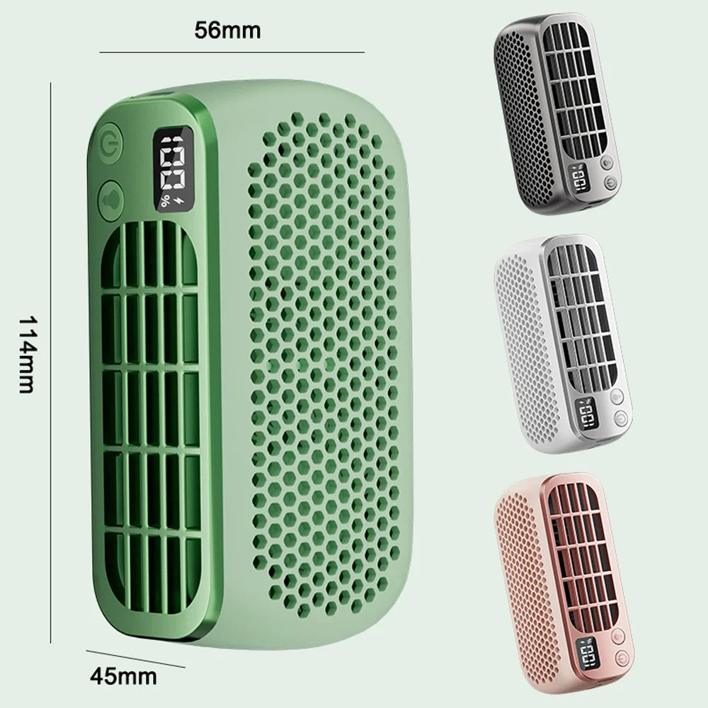 Portable Bladeless Fan USB Rechargeable | 5 Speeds Night Light