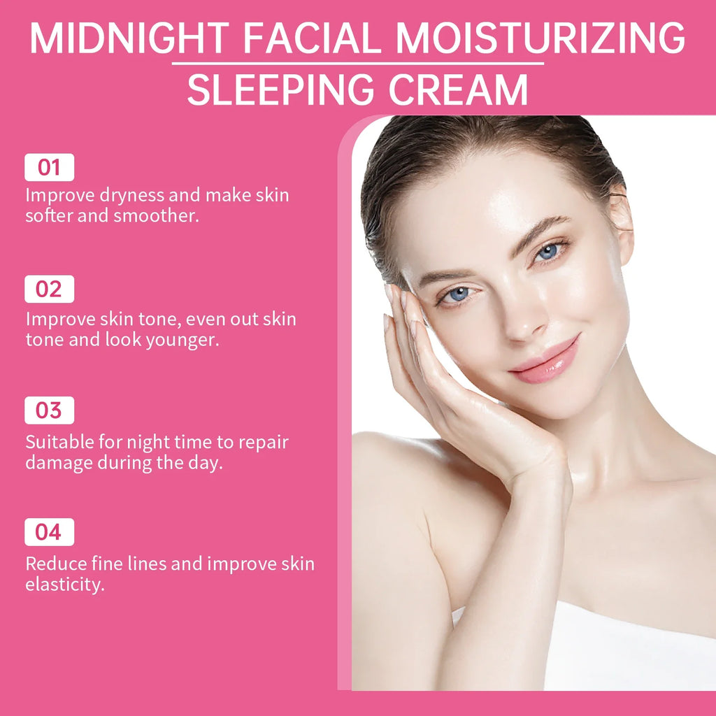 Night Face Cream Repair Damaged Skin Treatment Firming Increase