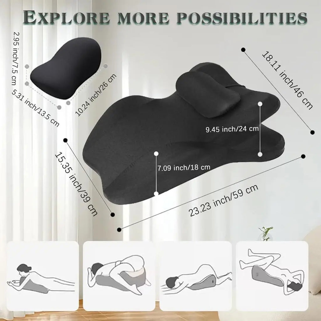U-Shape Face Down Prone Position Pillow | Bed Support Cushion