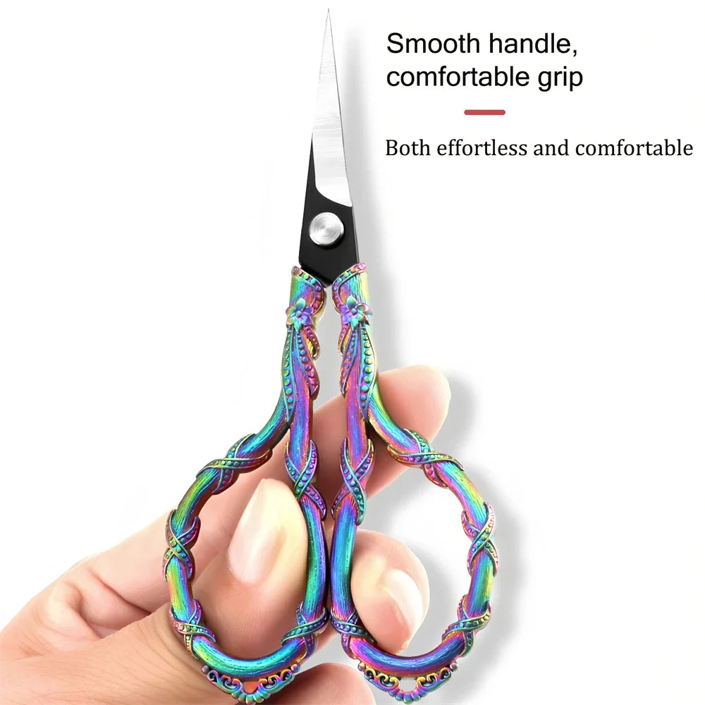 Vintage Mini Embroidery Scissors – Steel Thread & Fabric Cutter