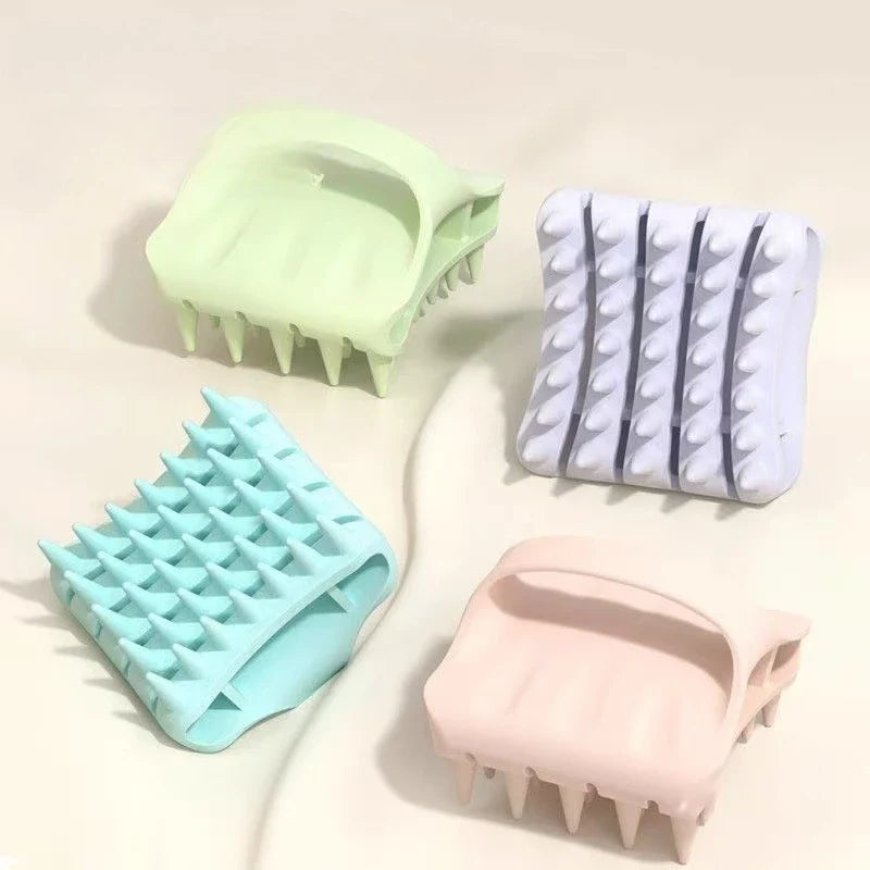 Silicone Scalp Massage Shampoo Brush & Body Comb