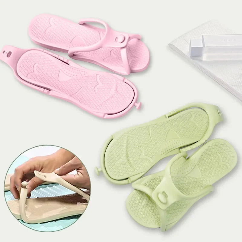 Men's Foldable Travel Slippers – Lightweight EVA Beach Slides