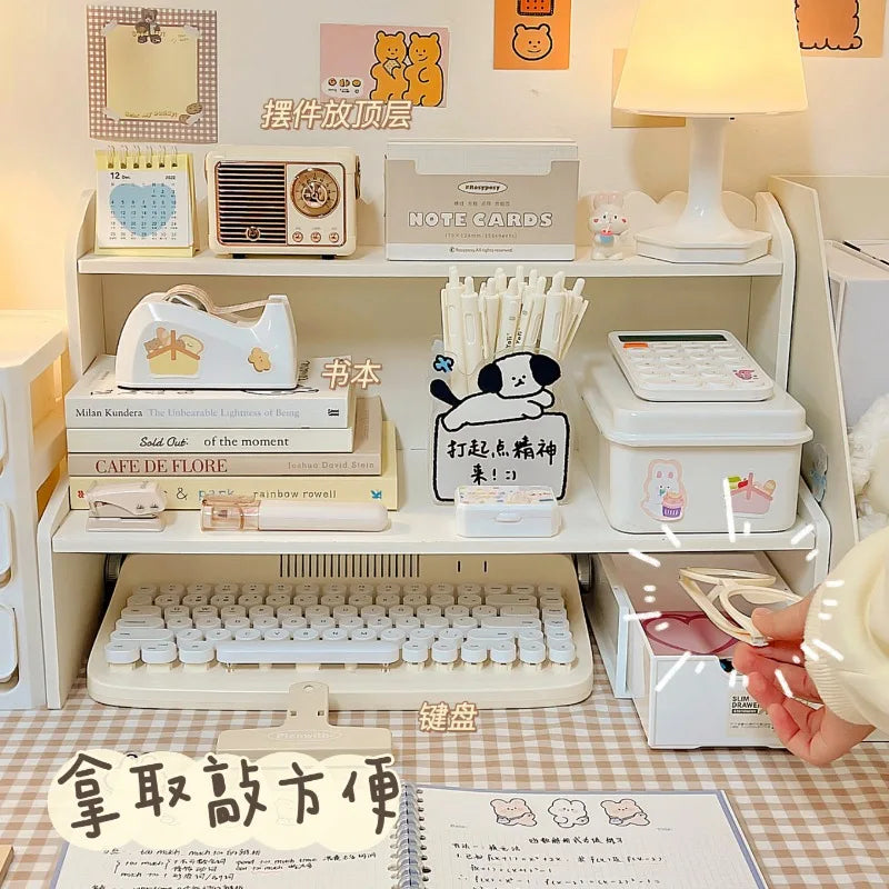 Desktop Multi-Layer Shelf – Stationery, Books & Cosmetics
