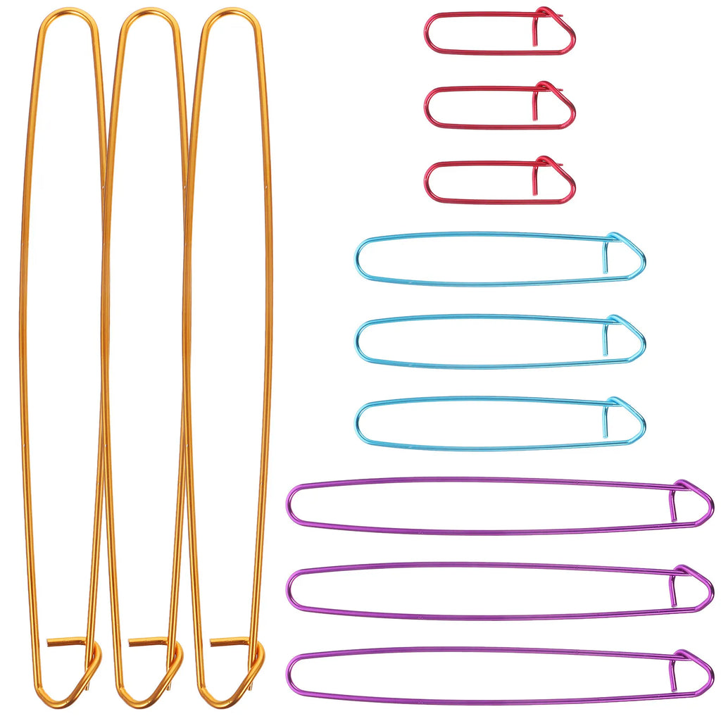 Versatile Aluminum Stitch Holders 4 Sizes Easy Open Close Knitting