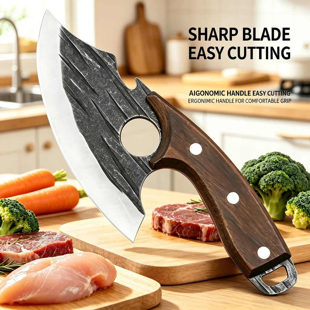Professional Fish Boning Knife – Stainless Steel Meat Cleaver