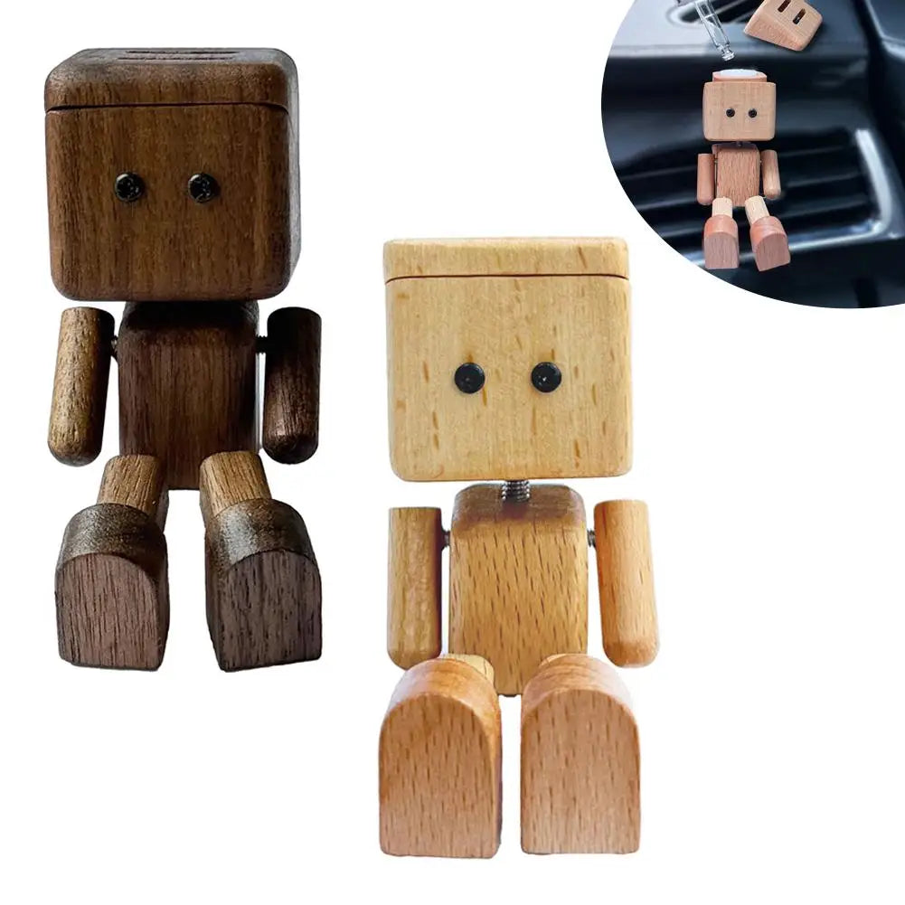 Shaking Wooden Man Figurine – Funny Desk Decor & Gift