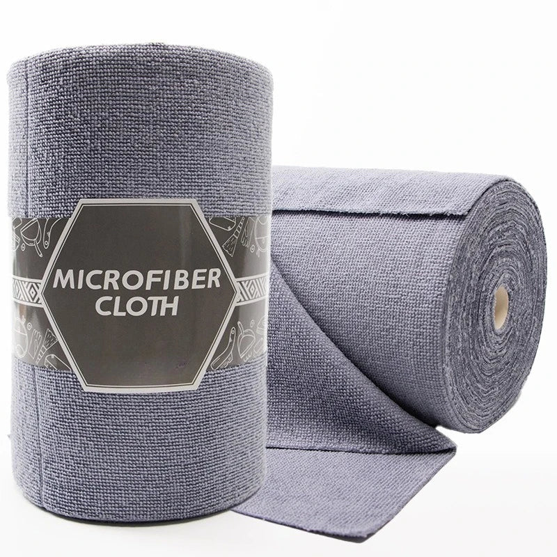 50-Sheet Reusable Microfiber Cleaning Cloth Roll | Kitchen Towel