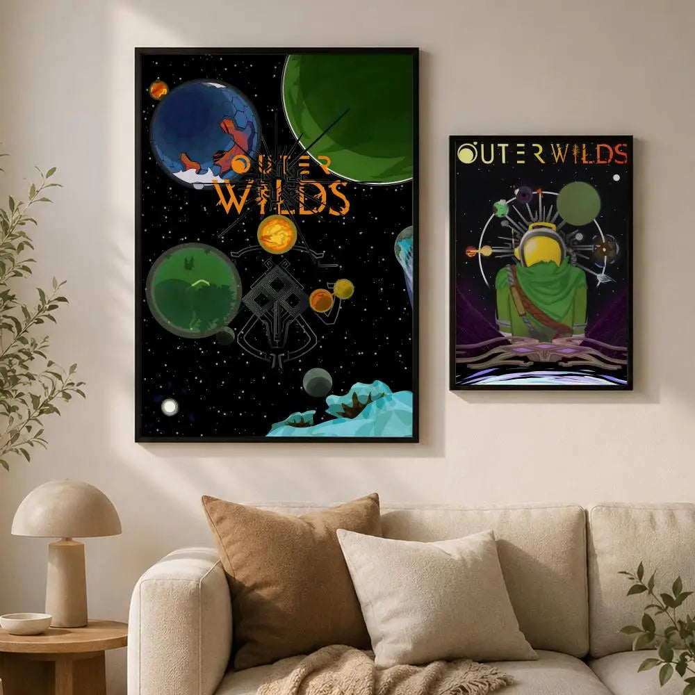 Outer Wilds PVC Wall Poster – Peel & Stick HD Game Art