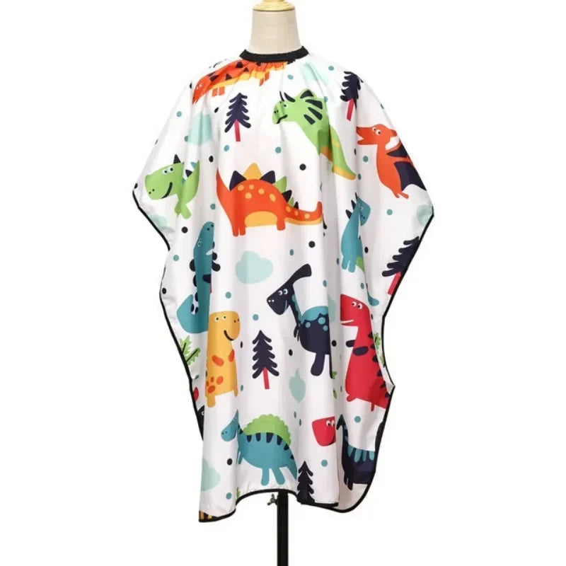 Kids Cartoon Hairdressing Cape | Children's Hair Cutting Wrap