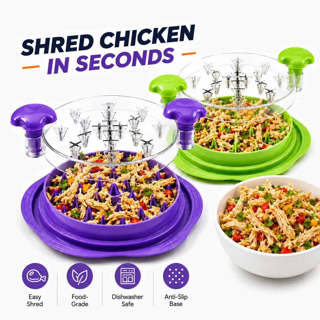 Manual Chicken & Meat Shredder with Transparent Lid | PGY