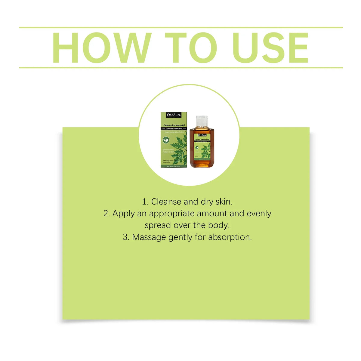 OceAura Body Massage Oil | Moisturizing, Firming & Brightening