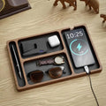 Wooden Office Desktop Storage Box Solid Wood Partition Mobile Phone