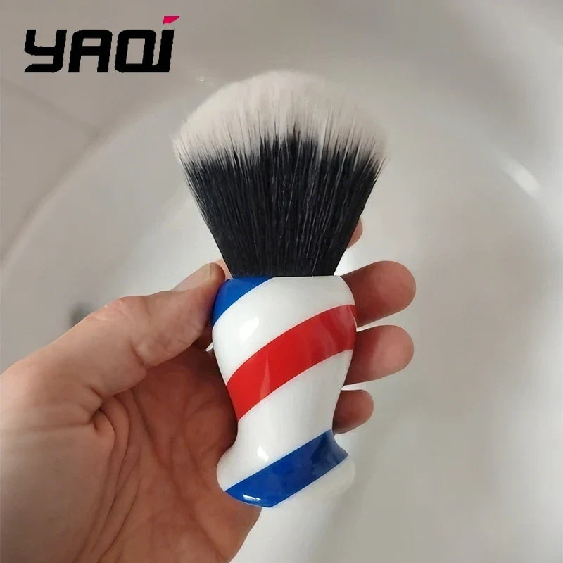 2026 Yaqi Monster Barber Pole Shaving Brush Colorful Bristle Men's