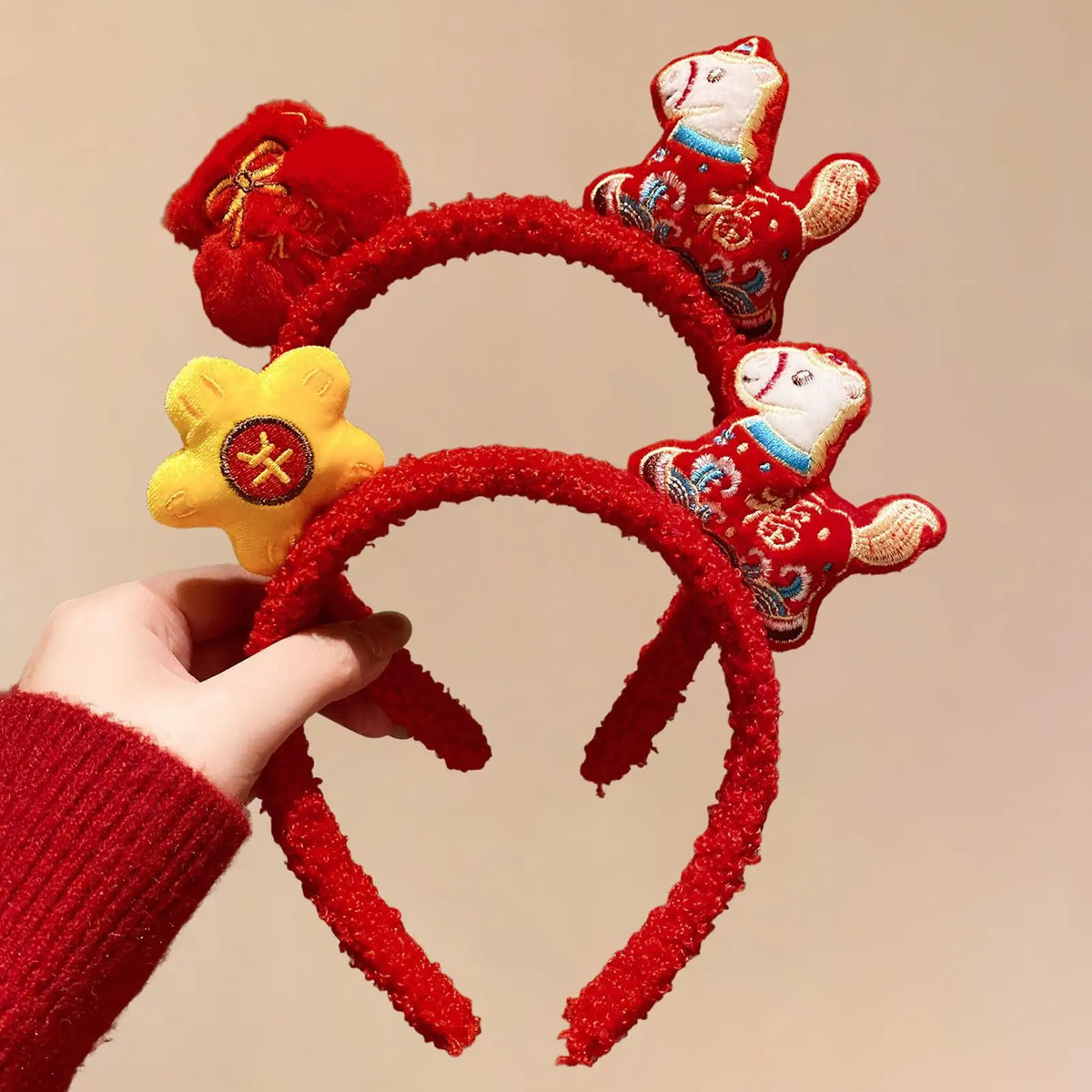 Plush Horse Headband – Cartoon Pony Party Hair Hoop