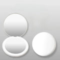 Foldable Compact Magnifying Makeup Mirror with LED Lights