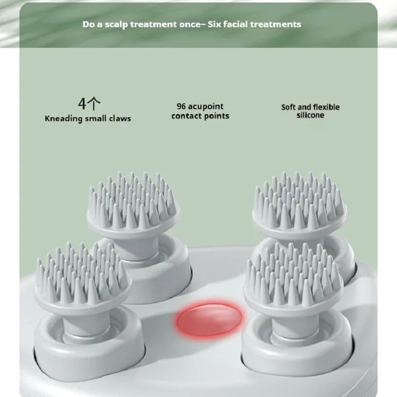 Deep Scalp Massage Head Cleaner Also Fit Pets Electric Washable