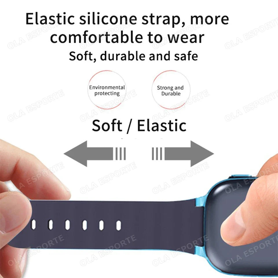Kids Smart Watch Flashlighfor Children Real Time Positioning SOS
