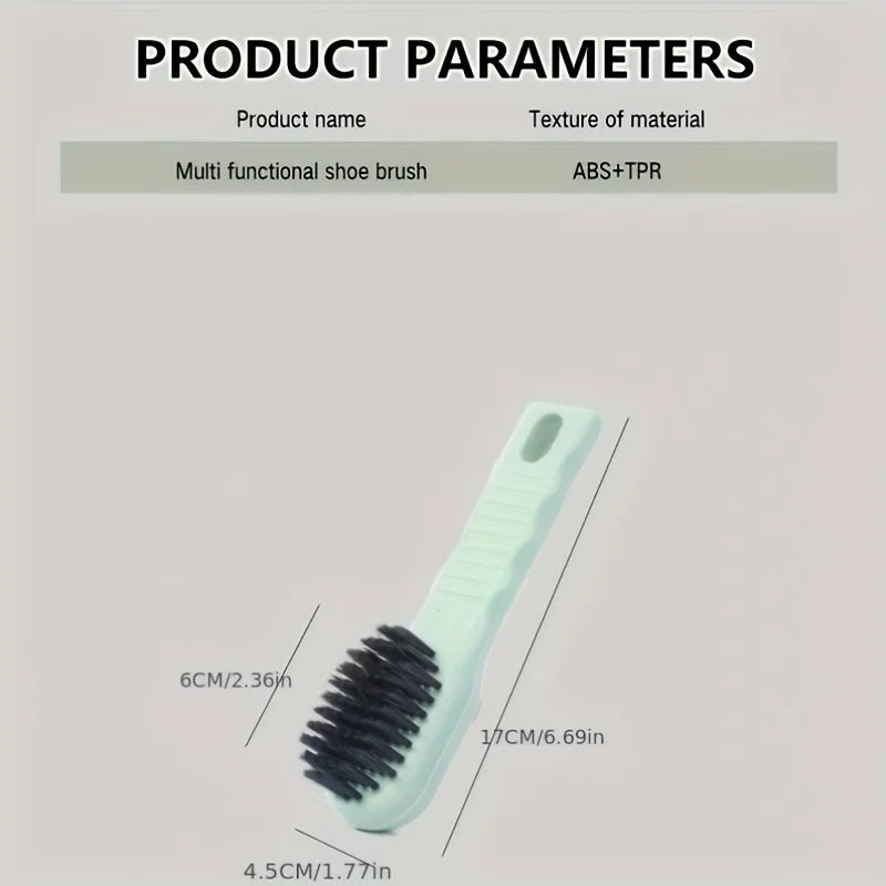2pcsMultifunctional Cleaning Shoe Brush Soft Automatic Liquid Soap