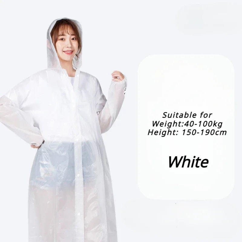 Unisex Thickened EVA Raincoat High-quality Waterproof Black Rainwear
