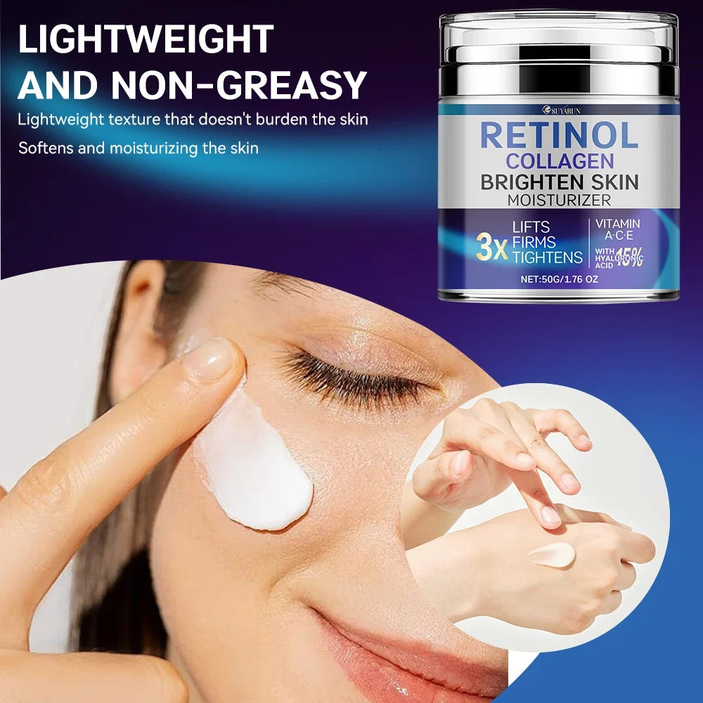 SUYARUN Retinol & Collagen Face Cream – Anti-Aging Moisturizer