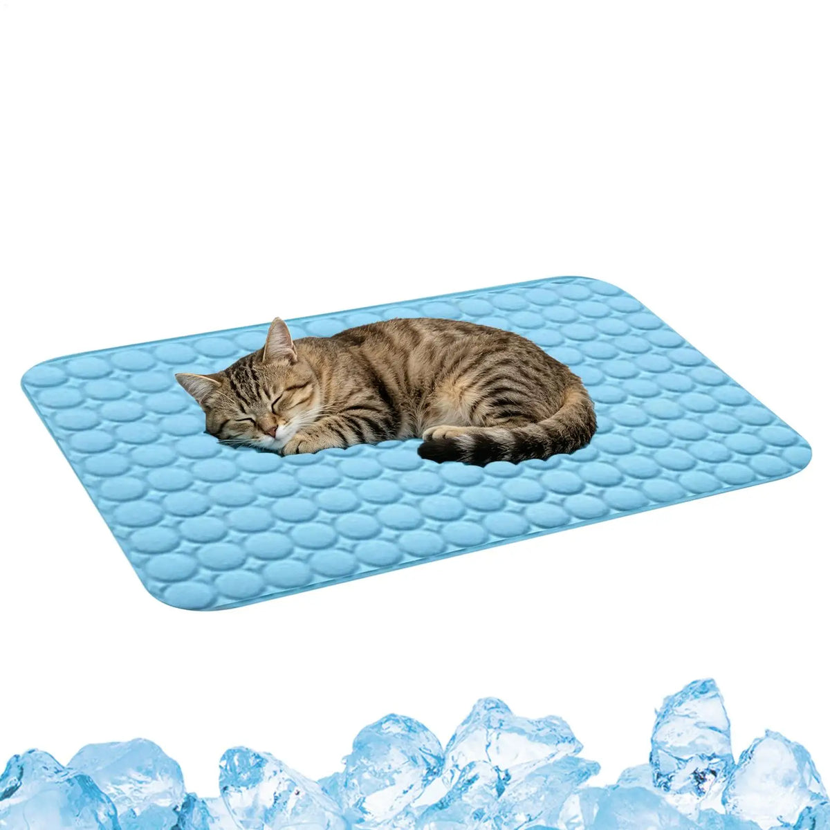 Self-Cooling Pet Mat for Dogs & Cats | Ice Silk Cooling Pad