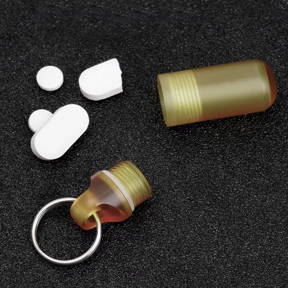 Small Hanging PEI Bottle Portable Waterproof Mini Pill Box