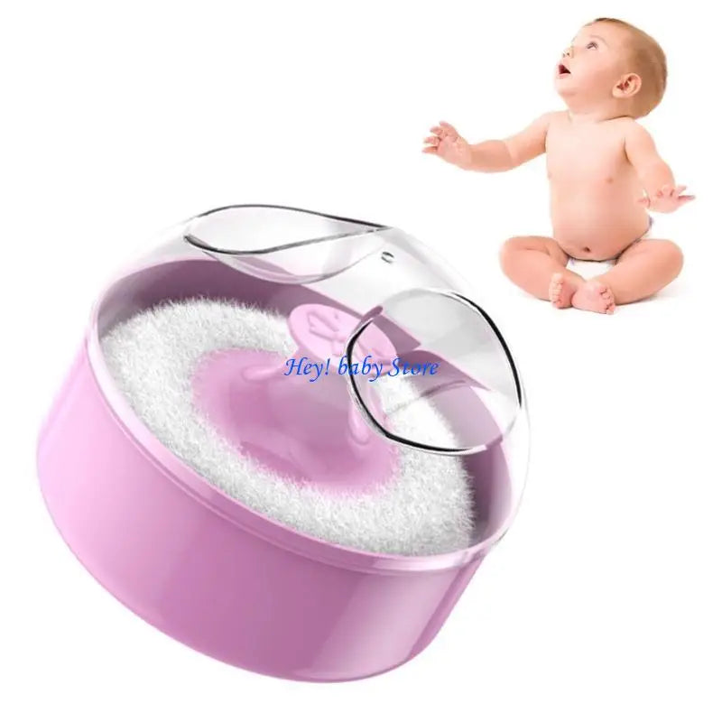 Baby Body Powder Puff with Case for Newborns & Toddlers