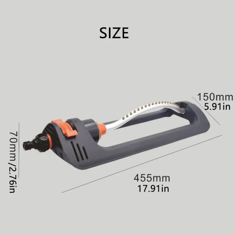 19-Nozzle Oscillating Lawn Sprinkler | Adjustable Aluminum Tube