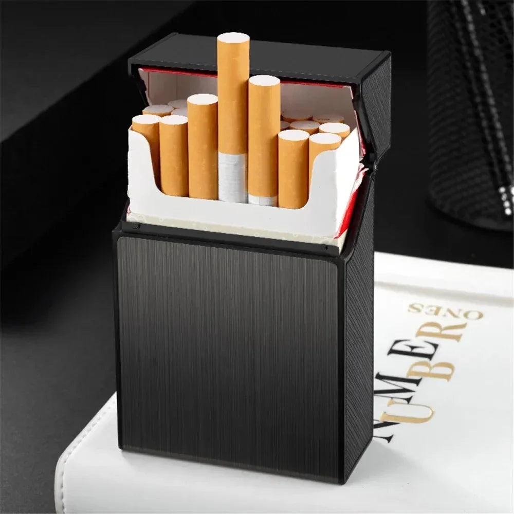 Metal Cigarette Case 20-Pack Slim Pocket Holder Box